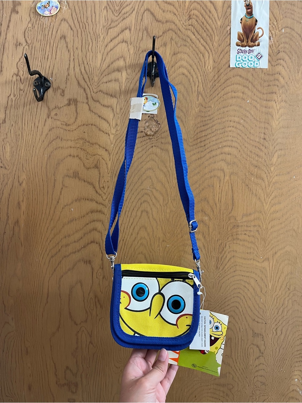 Nickelodeon SpongeBob SquarePants Blue & Yellow Kids Crossbody Bag